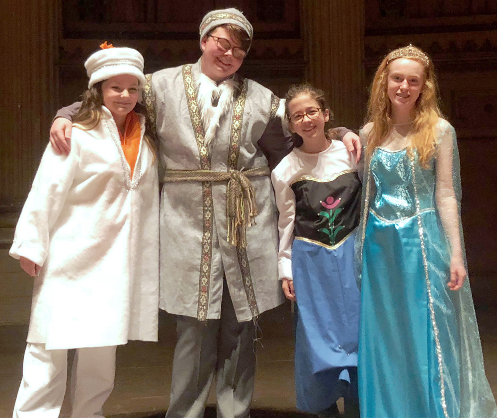 The cast of “Frozen Jr.” is comprised of youth from across the Greater Rochester area.