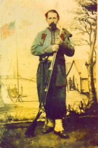 Rochester’s 140th was a zouave unit, wearing fez caps and turbans, short jackets, baggy pantaloons and leggings, of an Algerian influence – a popular style at the time. Photo credit: Guy DeMasi.