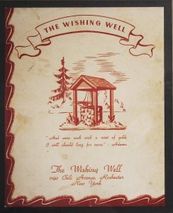 Wishing Well old menu circa 1950s. Provided photo